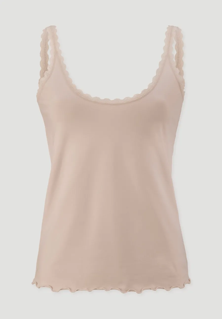 Tanktop COTTON FEEL LACE aus Bio-Baumwolle von hessnatur