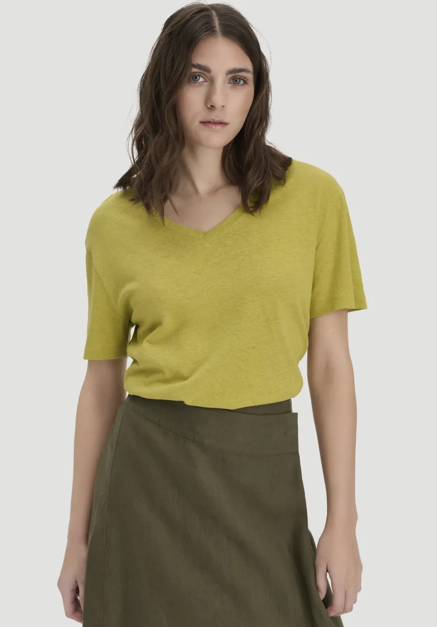 T-Shirt Oversize aus Leinen und Bio-Baumwolle von hessnatur