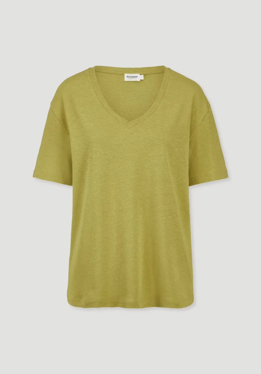 T-Shirt Oversize aus Leinen und Bio-Baumwolle von hessnatur