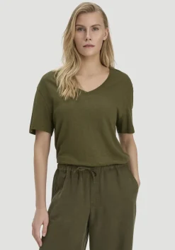 T-Shirt Oversize aus Leinen und Bio-Baumwolle von hessnatur