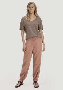 T-Shirt Oversize aus Leinen und Bio-Baumwolle von hessnatur