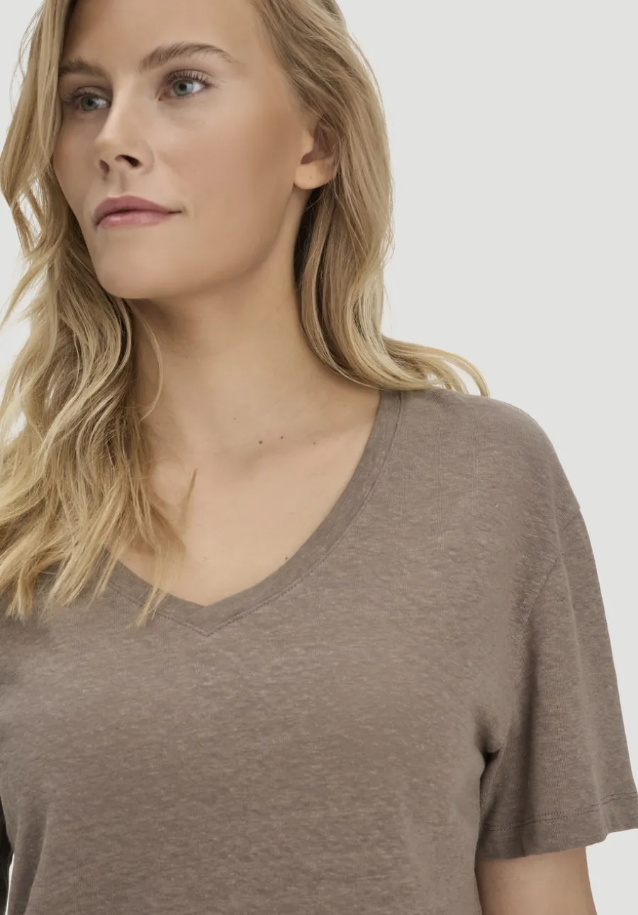 T-Shirt Oversize aus Leinen und Bio-Baumwolle von hessnatur