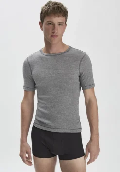 T-Shirt PURE FUNCTION mit Bio-Merinowolle und Seide von hessnatur