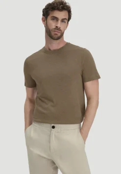 T-Shirt Regular aus Leinen und Bio-Baumwolle von hessnatur