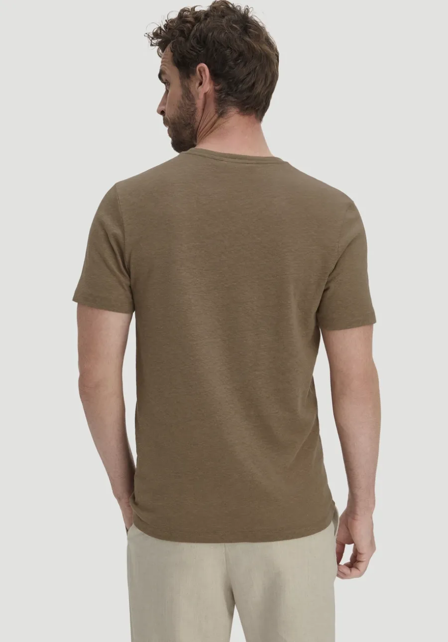 T-Shirt Regular aus Leinen und Bio-Baumwolle von hessnatur