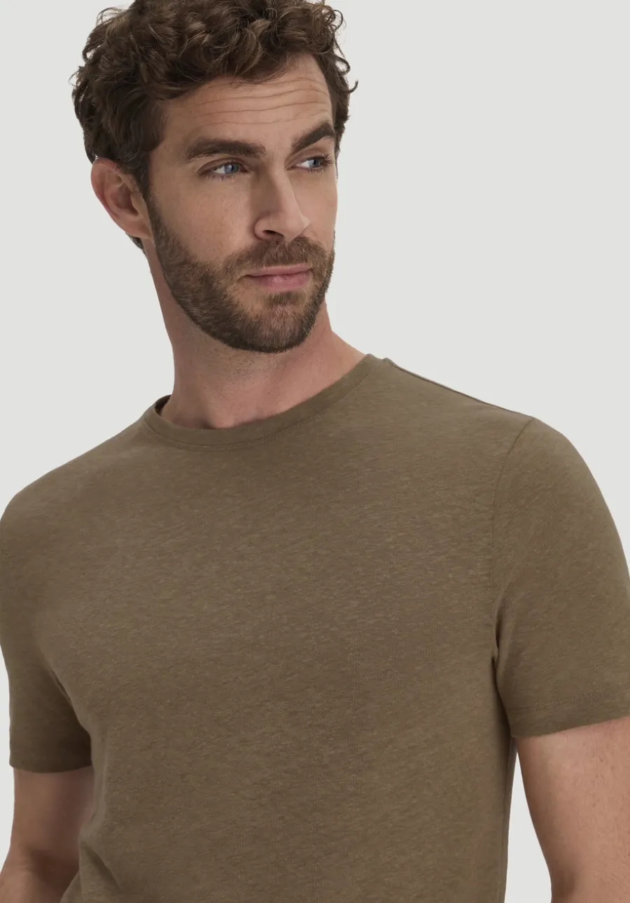 T-Shirt Regular aus Leinen und Bio-Baumwolle von hessnatur