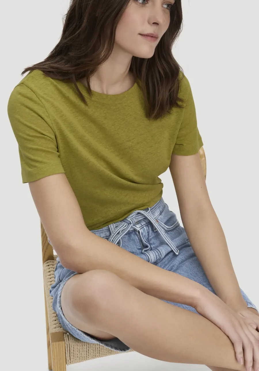 T-Shirt Relaxed aus Leinen und Bio-Baumwolle von hessnatur