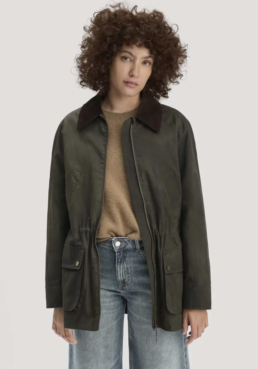 Wachsjacke Regular aus reiner Bio-Baumwolle von hessnatur