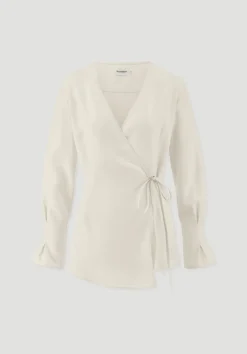 Wickelbluse Regular aus TENCEL™ Lyocell von hessnatur