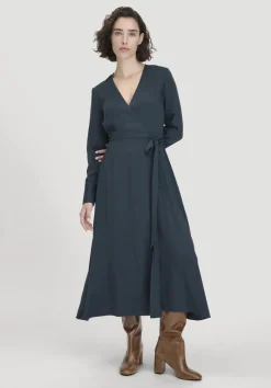 Wickelkleid Knöchellang Regular aus reiner LENZING™ ECOVERO™ Viskose von hessnatur
