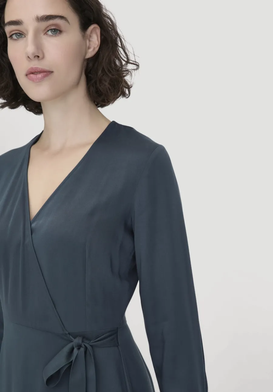 Wickelkleid Knöchellang Regular aus reiner LENZING™ ECOVERO™ Viskose von hessnatur