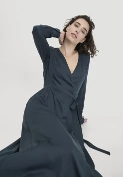 Wickelkleid Knöchellang Regular aus reiner LENZING™ ECOVERO™ Viskose von hessnatur