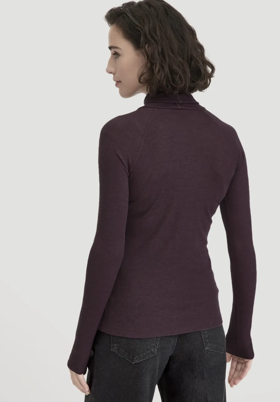 Wolle-Mix Longlseeve Fitted aus Bio-Merinowolle und TENCEL™ Lyocell von hessnatur