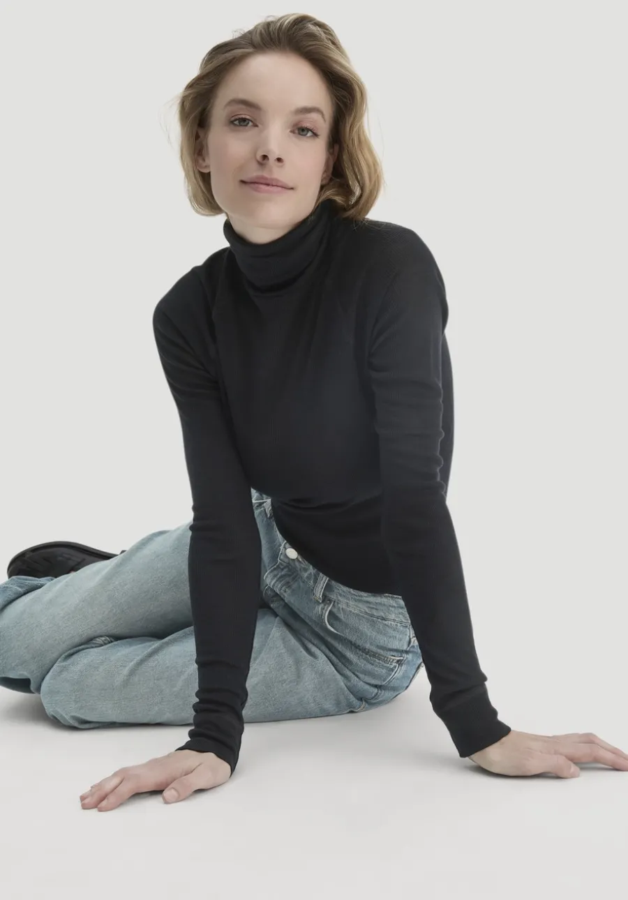 Wolle-Mix Longlseeve Fitted aus Bio-Merinowolle und TENCEL™ Lyocell von hessnatur