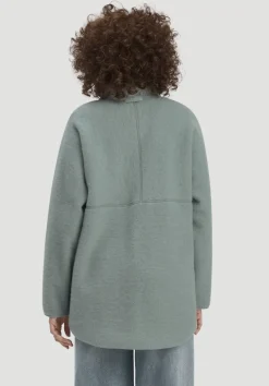 Wollfleece Jacke Oversized aus reiner Bio-Merinowolle von hessnatur