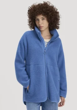 Wollfleece Jacke Oversized aus reiner Bio-Merinowolle von hessnatur