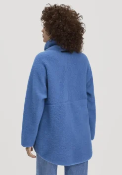 Wollfleece Jacke Oversized aus reiner Bio-Merinowolle von hessnatur