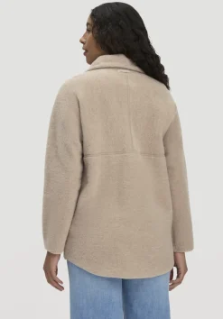 Wollfleece Jacke Oversized aus reiner Bio-Merinowolle von hessnatur