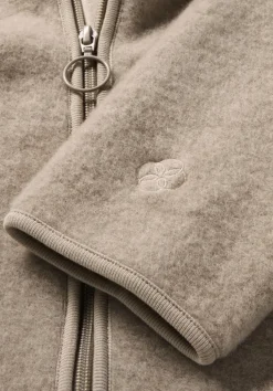 Wollfleece Jacke Oversized aus reiner Bio-Merinowolle von hessnatur