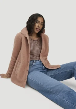 Wollfleece Jacke Regular aus Bio-Merinowolle und Bio-Baumwolle von hessnatur