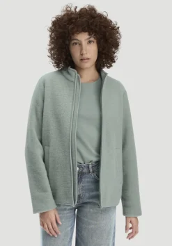 Wollfleece Jacke Regular aus reiner Bio-Merinowolle von hessnatur