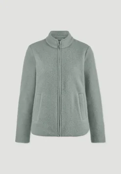Wollfleece Jacke Regular aus reiner Bio-Merinowolle von hessnatur