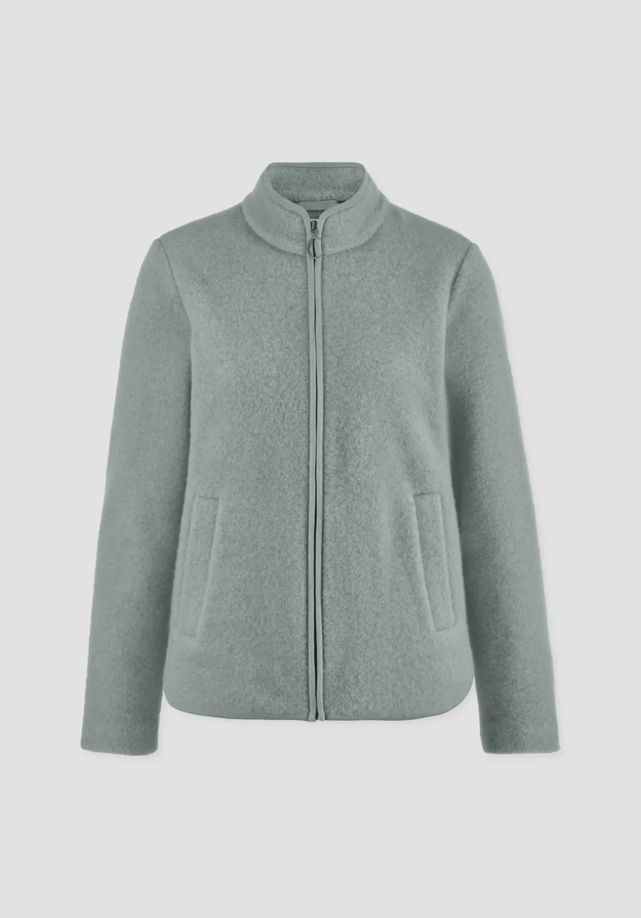 Wollfleece Jacke Regular aus reiner Bio-Merinowolle von hessnatur