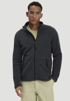 Wollfleece Jacke Regular aus reiner Bio-Merinowolle von hessnatur