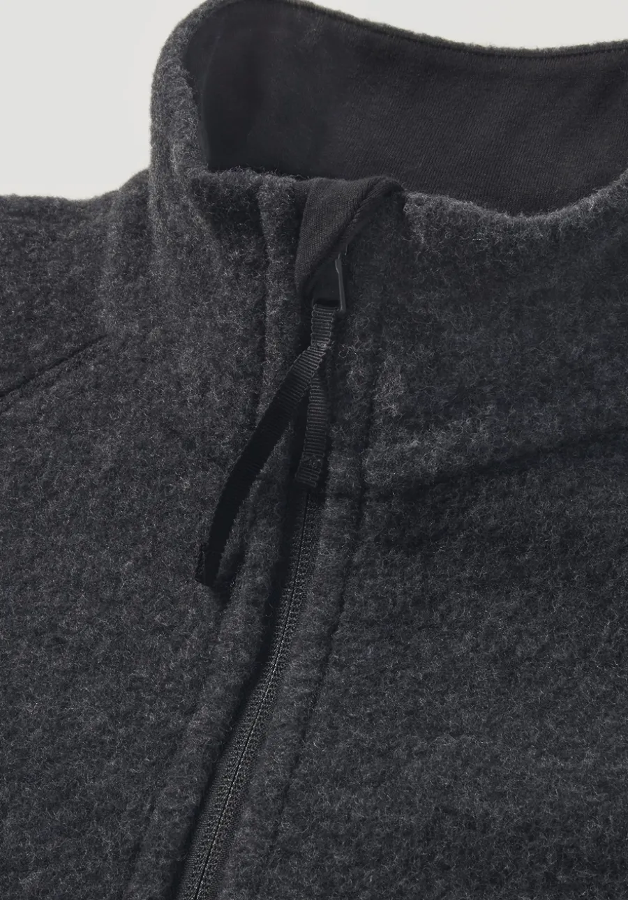 Wollfleece Jacke Regular aus reiner Bio-Merinowolle von hessnatur