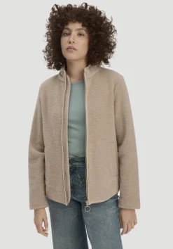 Wollfleece Jacke Regular aus reiner Bio-Merinowolle von hessnatur