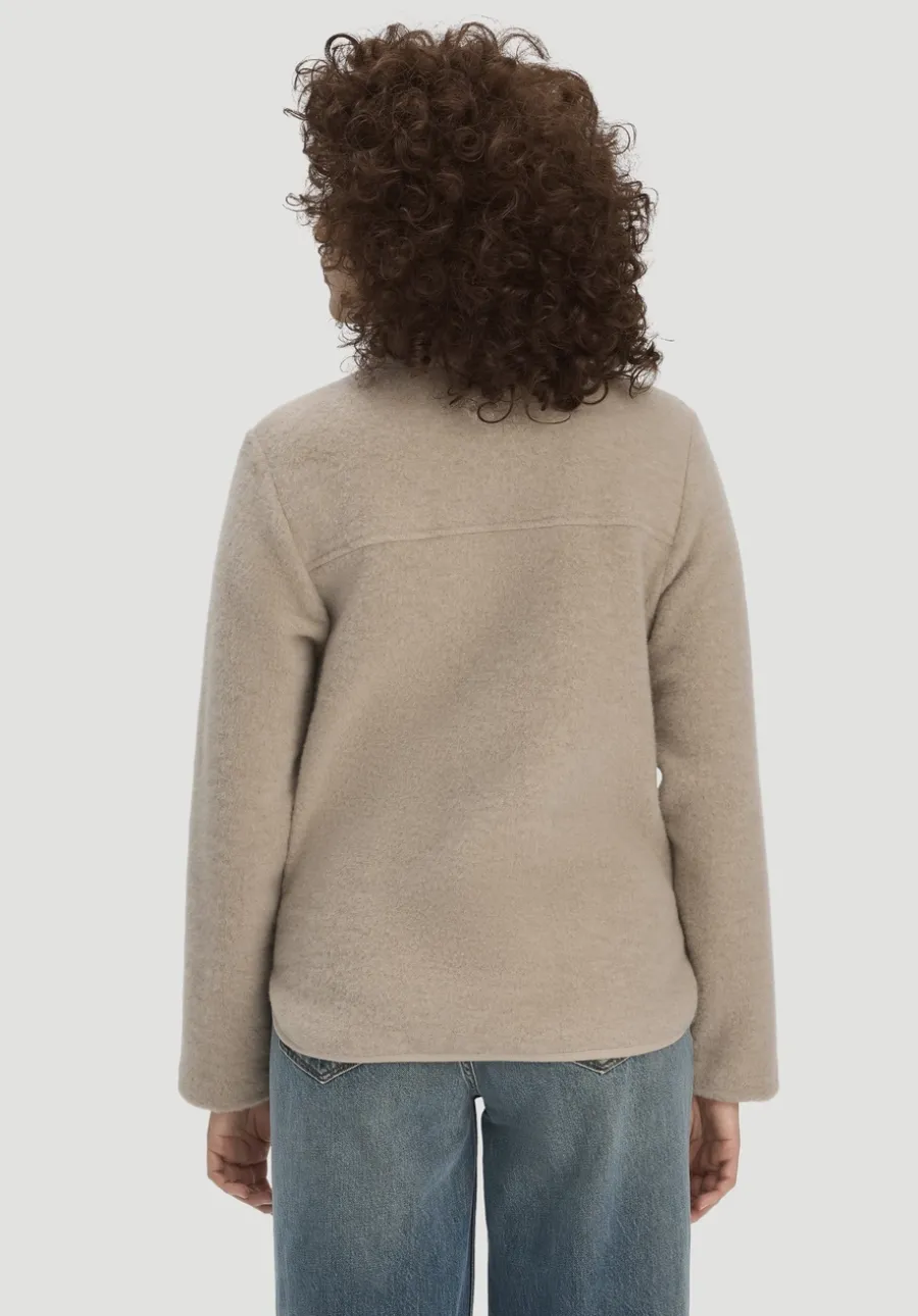 Wollfleece Jacke Regular aus reiner Bio-Merinowolle von hessnatur
