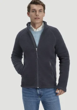 Wollfleece Jacke Regular aus reiner Bio-Merinowolle von hessnatur