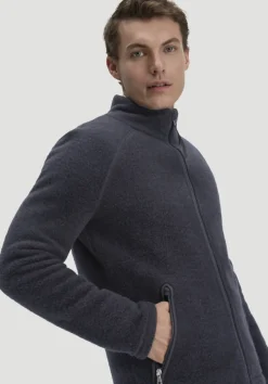 Wollfleece Jacke Regular aus reiner Bio-Merinowolle von hessnatur
