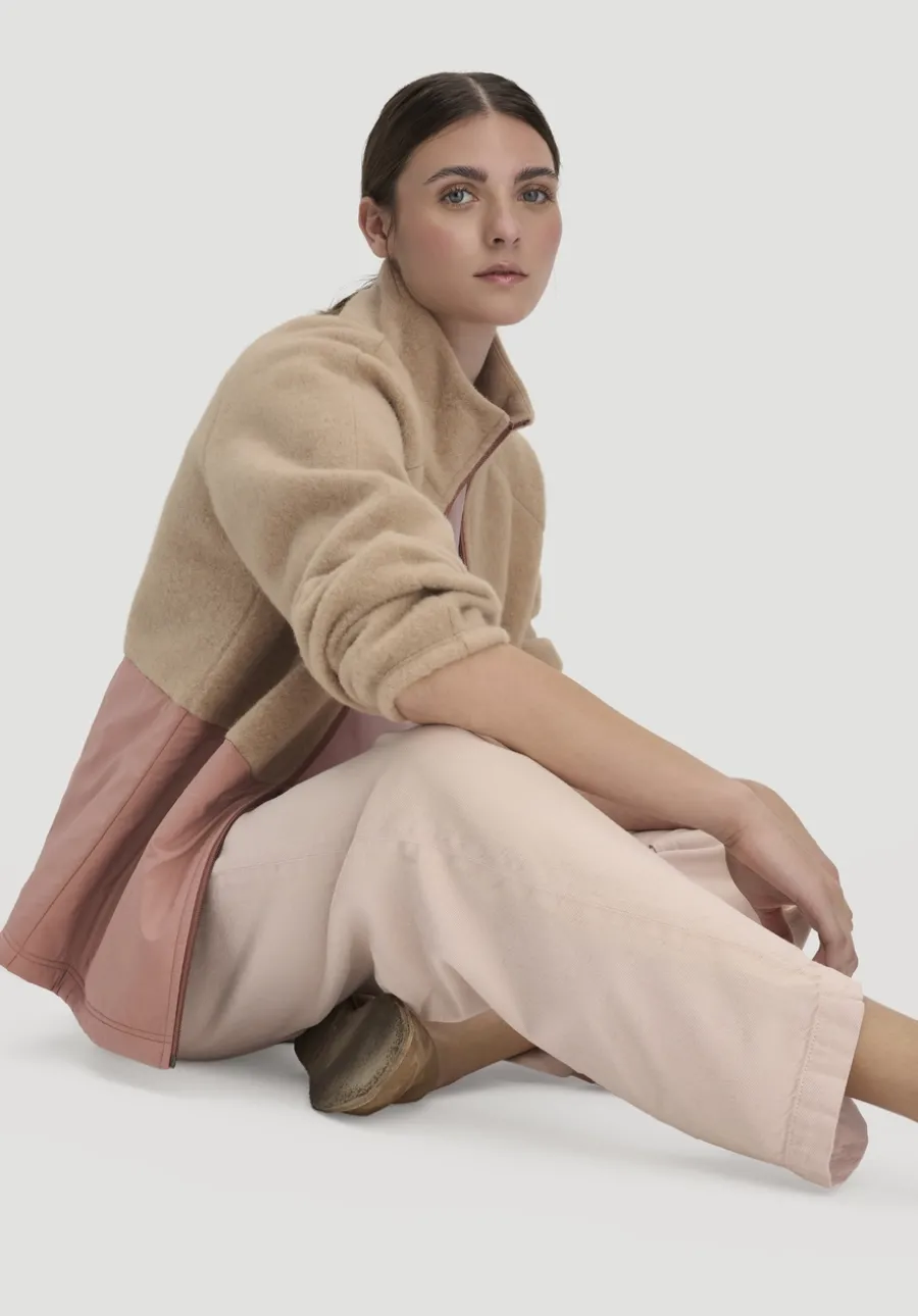 Wollfleece Jacke Relaxed aus Bio-Merinowolle mit Bio-Baumwolle von hessnatur