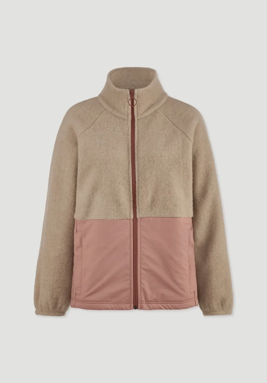 Wollfleece Jacke Relaxed aus Bio-Merinowolle mit Bio-Baumwolle von hessnatur