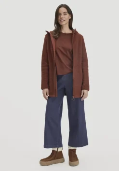 Wollfleece Kapuzen-Jacke Regular aus Bio-Merinowolle und Bio-Baumwolle von hessnatur