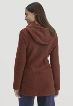 Wollfleece Kapuzen-Jacke Regular aus Bio-Merinowolle und Bio-Baumwolle von hessnatur