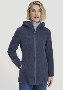 Wollfleece Kapuzen-Jacke Regular aus Bio-Merinowolle und Bio-Baumwolle von hessnatur