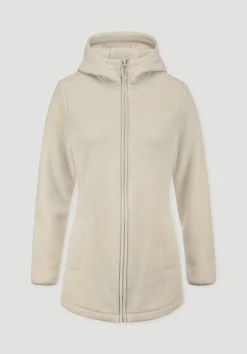 Wollfleece Kapuzen-Jacke Regular aus Bio-Merinowolle und Bio-Baumwolle von hessnatur