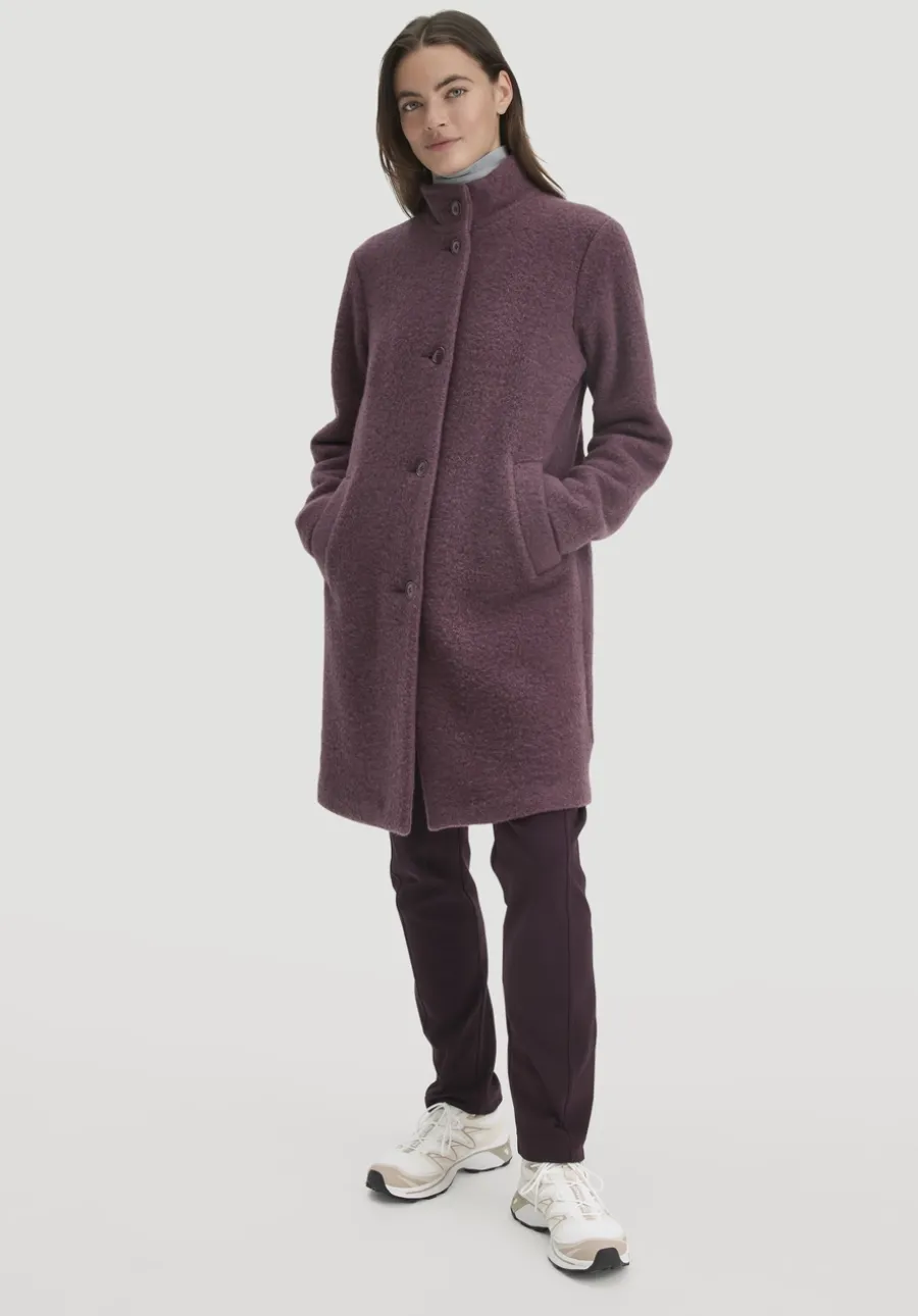 Wollfleece Mantel Regular aus reiner Bio-Merinowolle von hessnatur