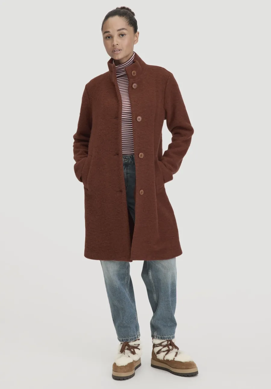 Wollfleece Mantel Regular aus reiner Bio-Merinowolle von hessnatur