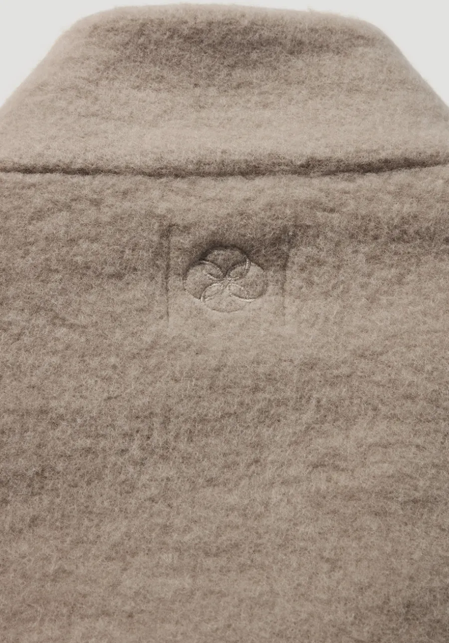 Wollfleece Mantel Regular aus reiner Bio-Merinowolle von hessnatur