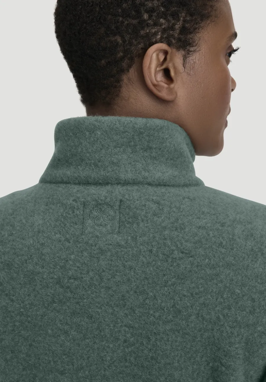 Wollfleece Mantel Regular aus reiner Bio-Merinowolle von hessnatur