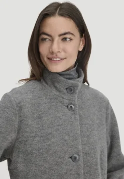 Wollfleece Mantel Regular aus reiner Bio-Merinowolle von hessnatur
