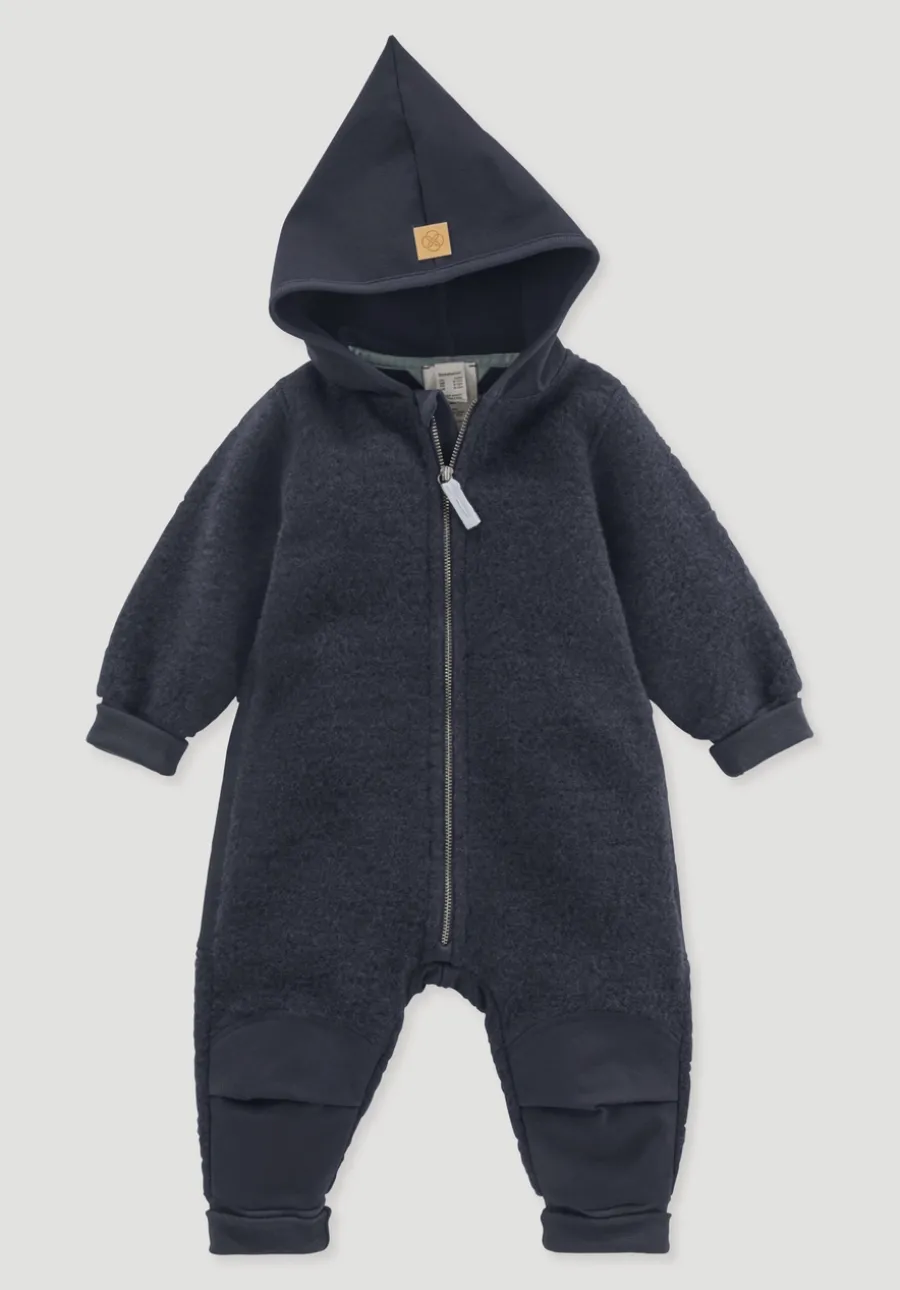 Wollfleece Overall aus Bio-Merinowolle mit Softshell von hessnatur