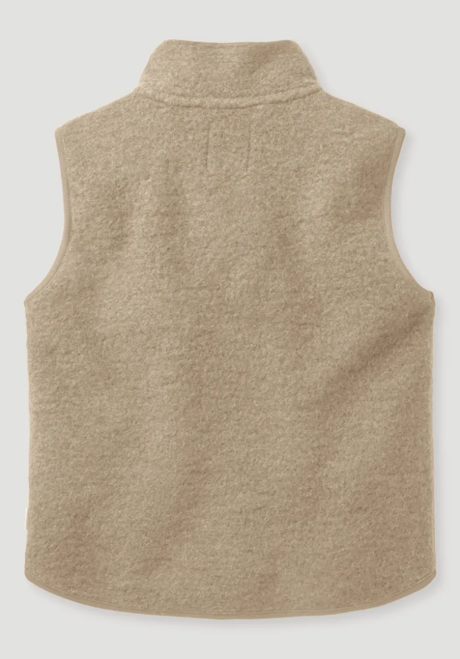 Wollfleece Weste aus reiner Bio-Merinowolle von hessnatur