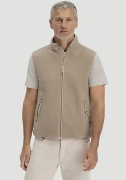 Wollfleece Weste Regular aus reiner Bio-Merinowolle von hessnatur