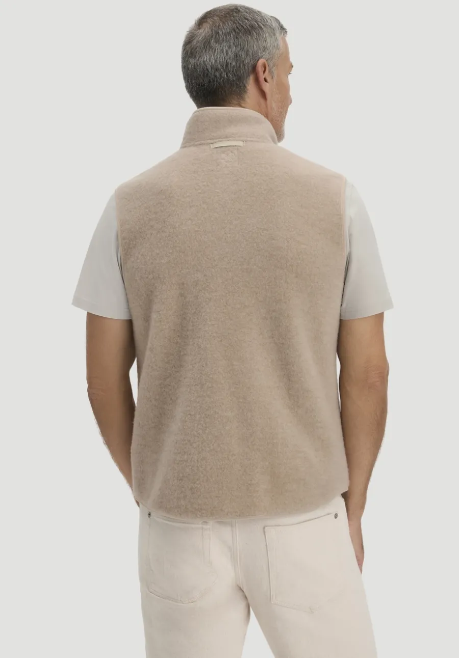 Wollfleece Weste Regular aus reiner Bio-Merinowolle von hessnatur
