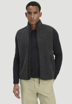 Wollfleece Weste Regular aus reiner Bio-Merinowolle von hessnatur