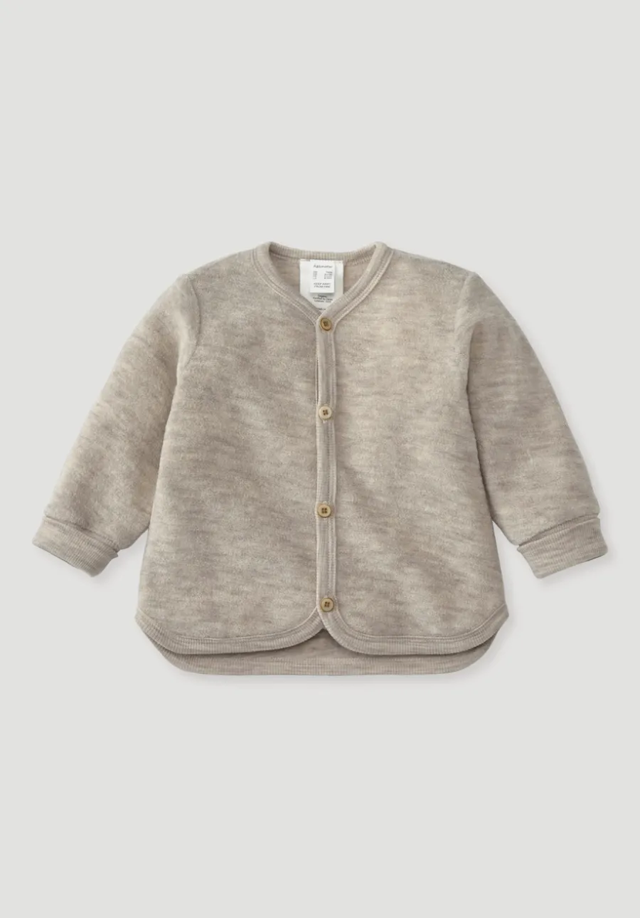 Wollfrottee Jacke aus reiner Bio-Merinowolle von hessnatur